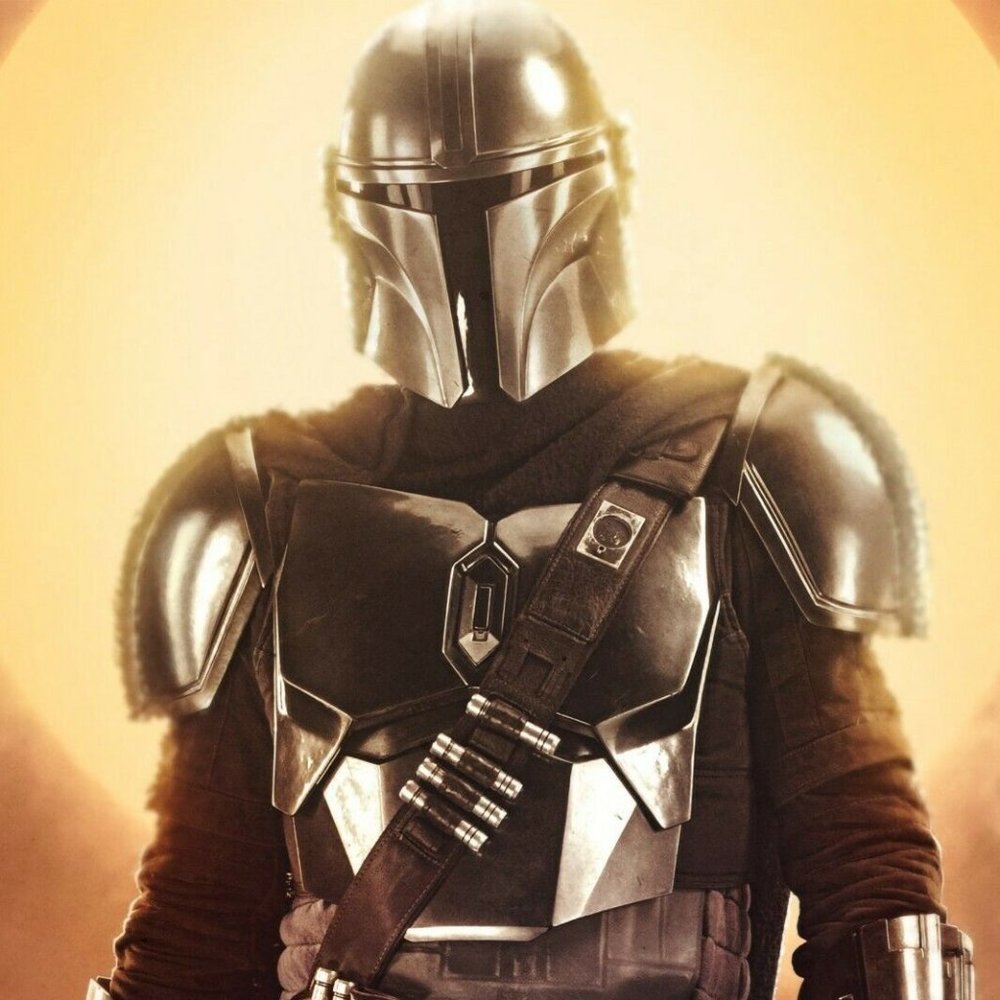 Mandalorian silk canvas Fabric Poster (36" x 24")